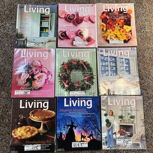 Martha Stewart LIVING Magazines - Year 2005 - 9 Issues